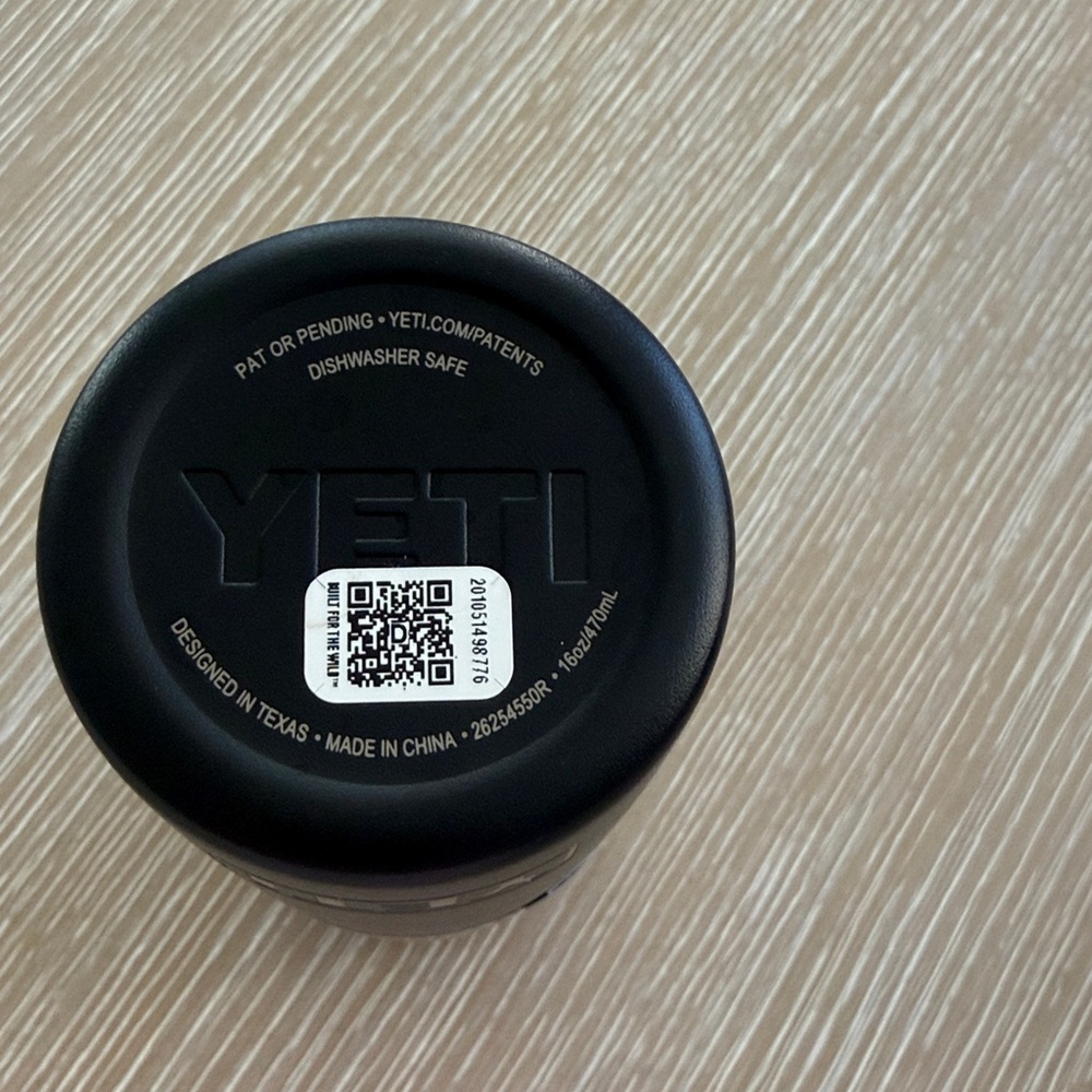 YETI RamblerTravel Bottle 16oz With Leakproof Commuter Cap Black Tumbler Cup Mug - Picture 10 of 12